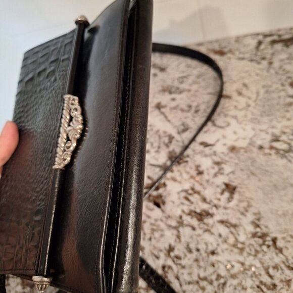 Brighton Black Leather Wallet Crossbody - Picture 4 of 16